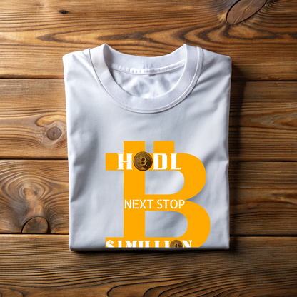 BTC Next Stop $1 Million Oversized Unisex Cotton T shirt