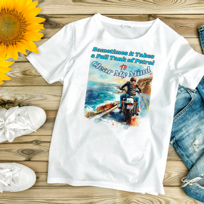 "Clear My Mind" Unisex Biker T shirt