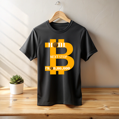 BTC Next Stop Rs9 Crore Oversized Unisex Cotton T shirt