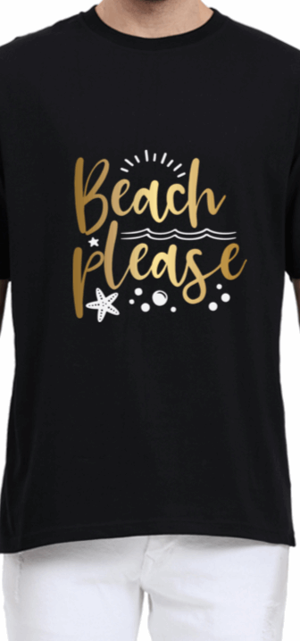 Luxurious Oversized "Beach Please" T shirts