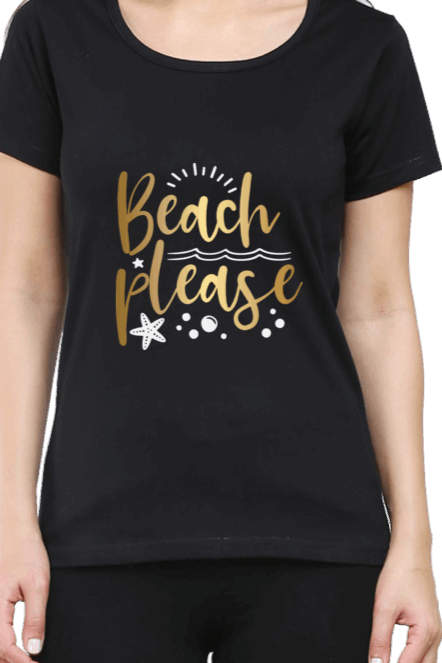 Luxurious "Beach Please" T shirts