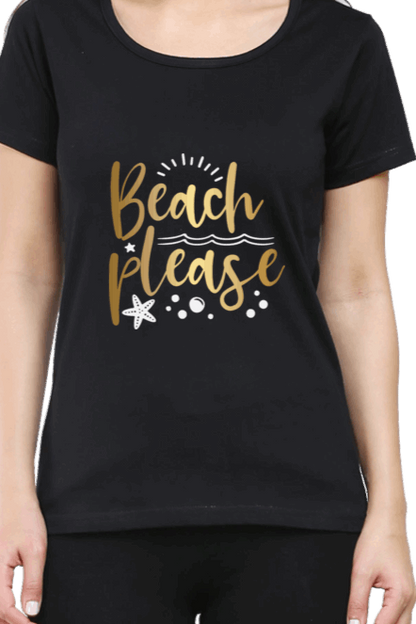 Luxurious "Beach Please" T shirts