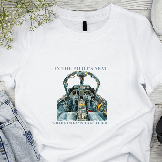 Stunning "In the Pilot seat" Cockpit Graphic Unisex T shirt