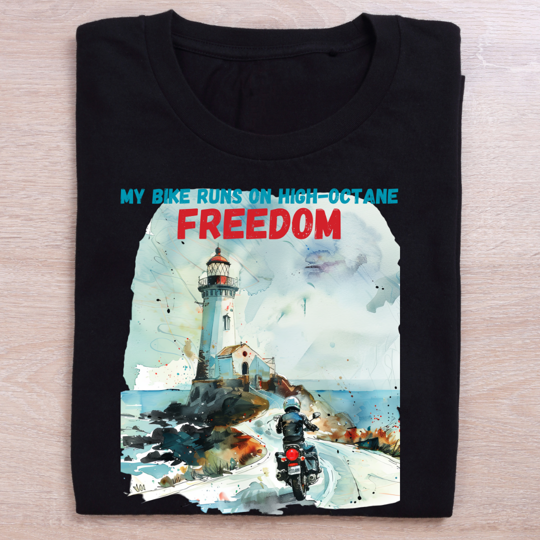 "High Octane Freedom" Unisex Biker T Shirt