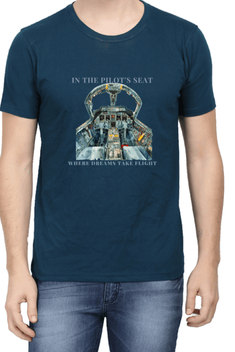 Stunning "In the Pilot seat" Cockpit Graphic Unisex T shirt