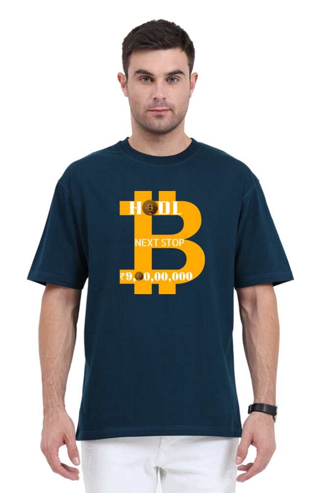 BTC Next Stop Rs9 Crore Oversized Unisex Cotton T shirt