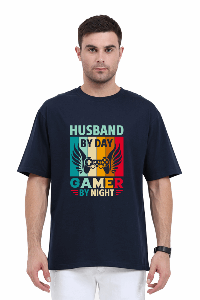 Oversized Husband or Gamer Unisex  T shirt with Larger Graphic