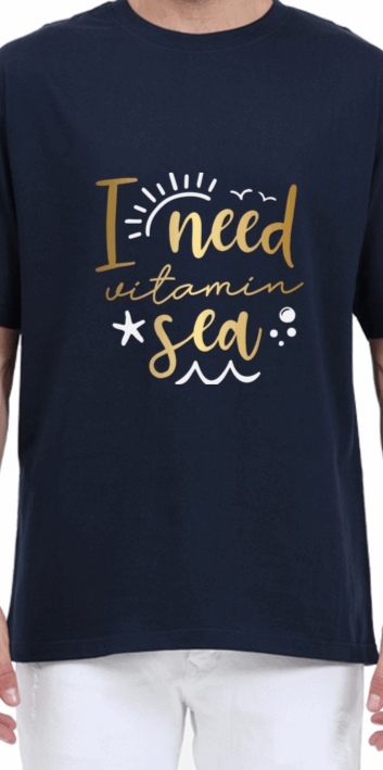 Splendid "I Need Vitamin Sea" Oversized T shirt