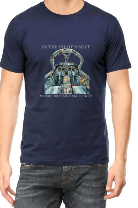 Stunning "In the Pilot seat" Cockpit Graphic Unisex T shirt