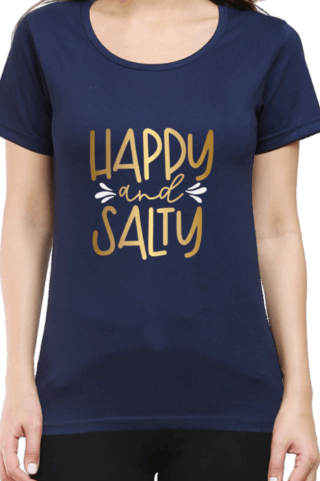 Beautiful "Happy and Salty" T shirt