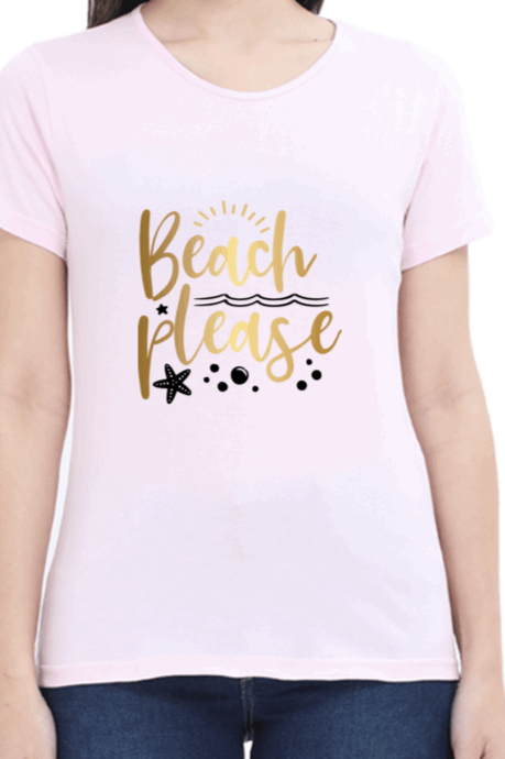 Luxurious "Beach Please" T shirts