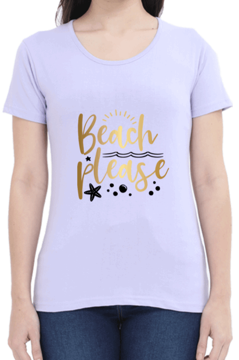 Luxurious "Beach Please" T shirts