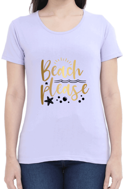 Luxurious "Beach Please" T shirts