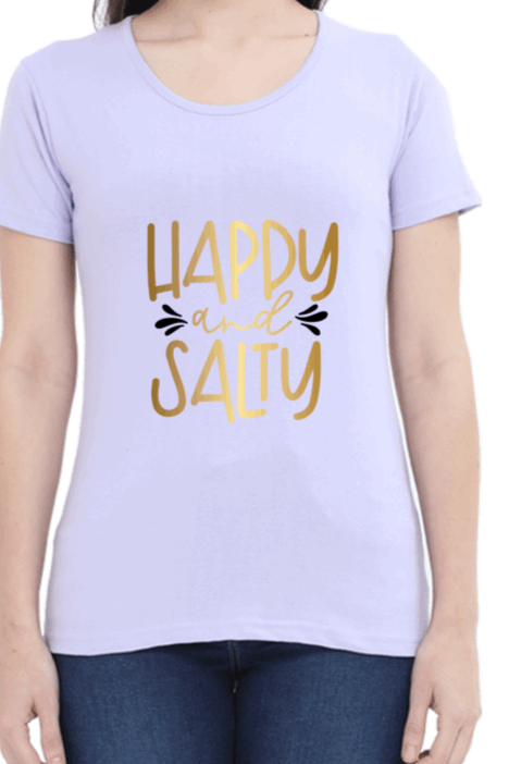 Beautiful "Happy and Salty" T shirt