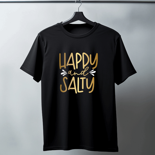 Beautiful Unisex Oversized "Happy and Salty" T shirt