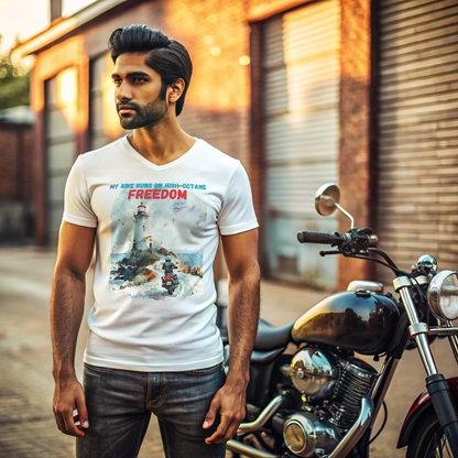 "High Octane Freedom" Unisex Biker T Shirt